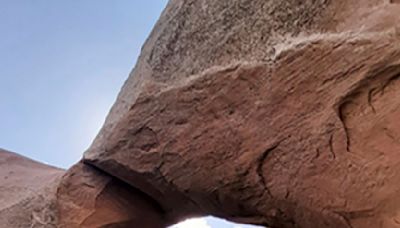 Large geological feature known as the 'Double Arch' collapses in southern Utah