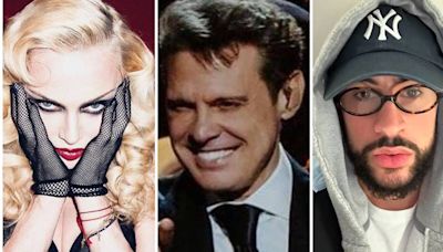 Madonna, Luis Miguel y Bad Bunny encabezan la lista de giras más exitosas