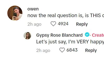 Gypsy Rose Blanchard Responds to NSFW Question About Ken Urker