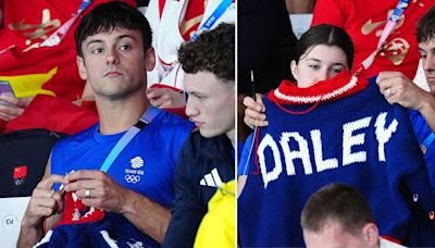 Tom Daley fans declare 'Olympics has started' as diver spotted knitting in crowd