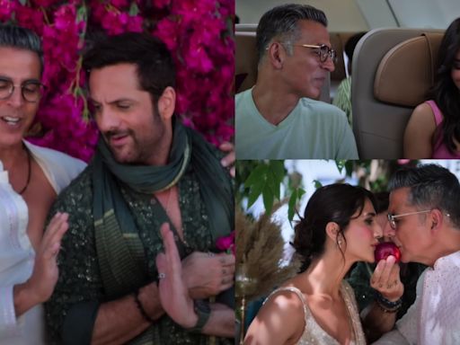 Khel Khel Mein song Hauli Hauli: Akshay Kumar-Fardeen Khan’s tribute to Heyy Babyy, Chitrangada’s cameo wins hearts