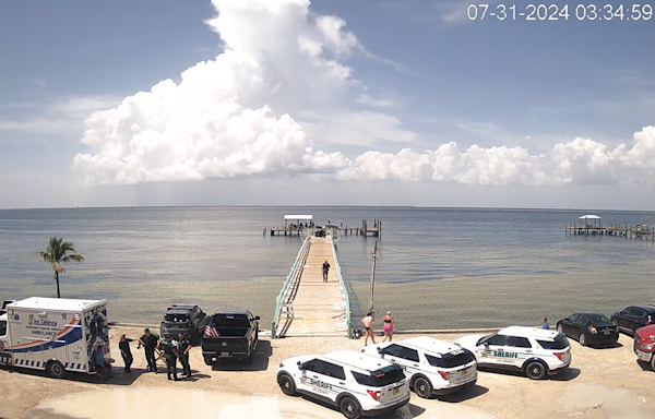 Video: Pickup truck slams into golf cart on Bokeelia Fishing Pier, deputies investigating