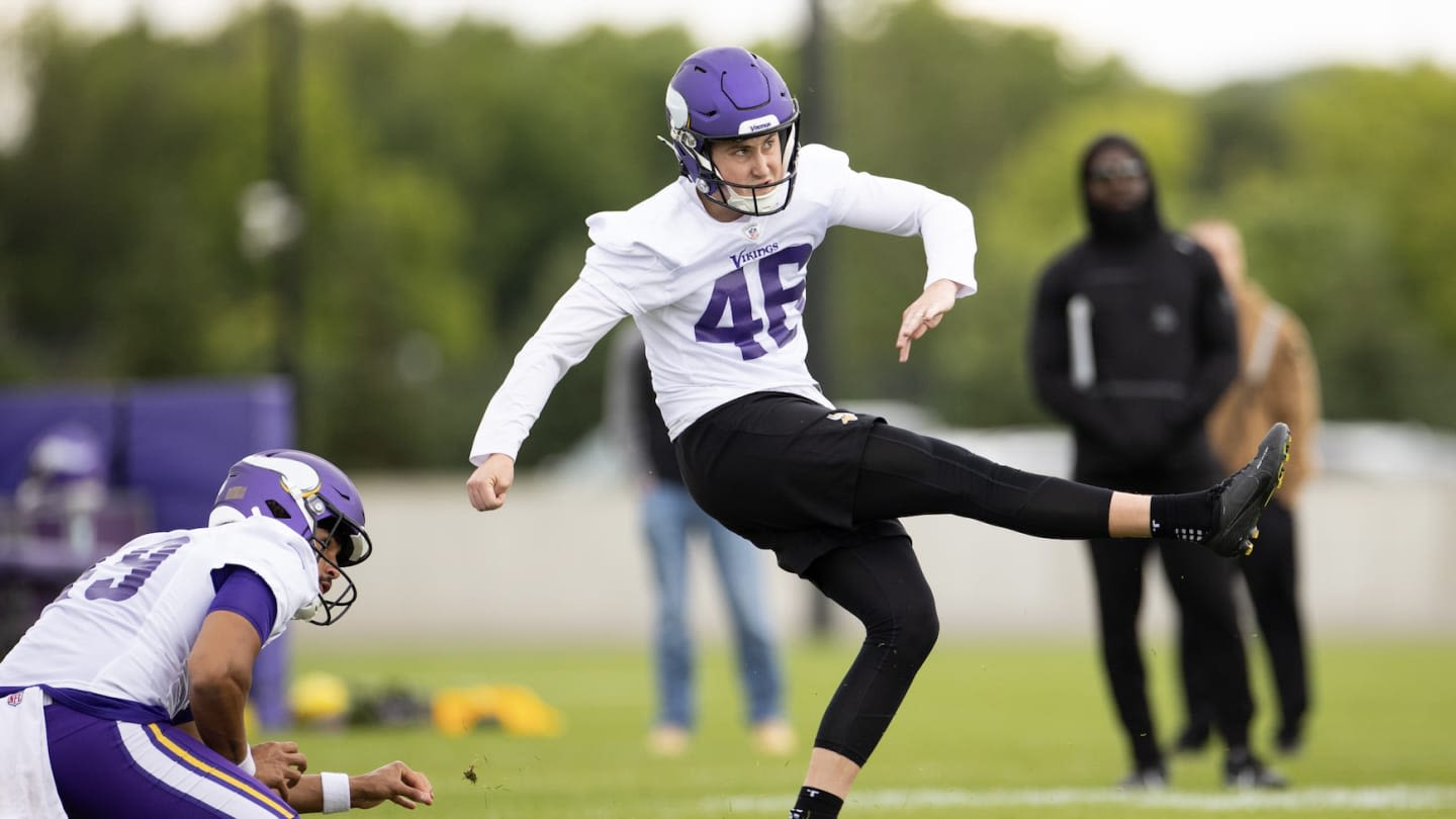 Kicker battle won by rookie Will Reichard as Vikings cut John Parker Romo