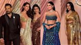 Salman Khan stuns in black, Janhvi Kapoor, Disha Patani, Mouni Roy, Shehnaz Gill, Pashmina Roshan rock shimmery outfits at Radhika-Anant Sangeet ceremony