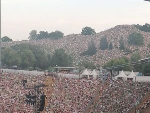 50,000 People Watched Taylor Swift’s Concert on a Hill Outside of the Stadium in Munich