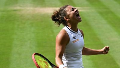 Paolini into first Wimbledon final with victory over tearful Vekic