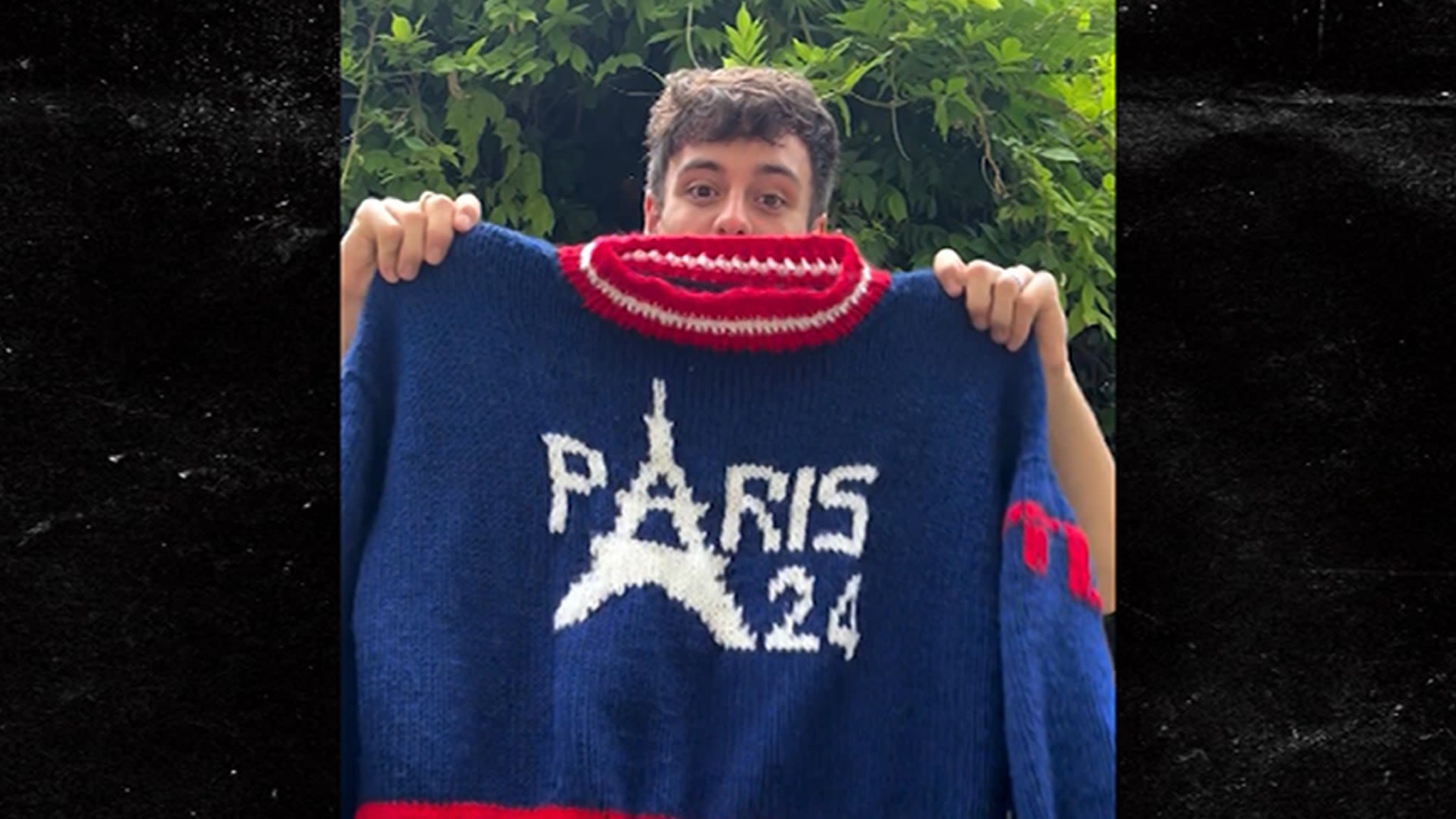Tom Daley Finishes Knitting Paris Olympics Sweater, Models It For Followers