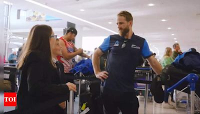 Watch: Angus and Matilda return! New Zealand Cricket's heartwarming farewell for T20 World Cup squad | Cricket News - Times of India