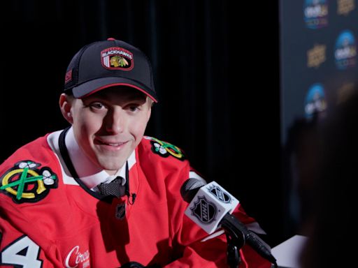 Artyom Levshunov, Frank Nazar III Lead Blackhawks Tom Kurvers Rookie Camp Roster