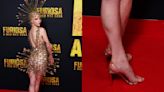 Anya Taylor-Joy Shines Bright Wearing Silver Metallic Paris Texas Shoes in Australia