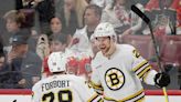 Bruins explode for five straight goals, take Game 1, 5-1