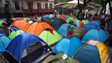 Mexican authorities clear one of Mexico City's largest downtown migrant tent encampments