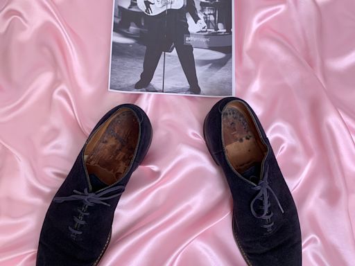 One for the money… Elvis’s blue suede shoes could fetch £120,000 at auction