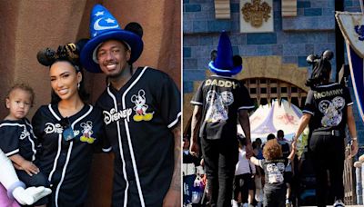 Nick Cannon and Bre Tiesi Spend Disneyland Day in 'Daddy' and 'Mommy' Jerseys with Son Legendary