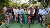 Cycle track along periphery of Delhi’s Nehru Park inaugurated