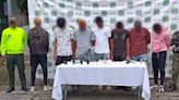 Capturaron a seis miembros de Los Mexicanos en Quibdó: junto a ellos aprehendieron a un menor de 14 años