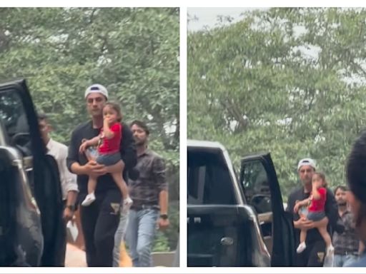 Ranbir Kapoor brings daughter Raha to inspect under-construction Mumbai home. Watch