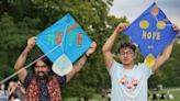 London kite flying event held in solidarity with Afghans on Taliban takeover anniversary