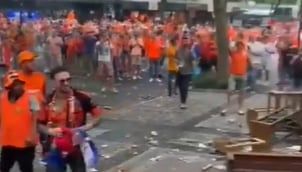 Eurocopa 2024: hinchas de Países Bajos atacaron a ingleses y provocaron incidentes en un bar durante la previa de la semifinal