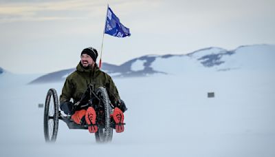 My journey from near-fatal climbing fall to record South Pole sit-ski challenge