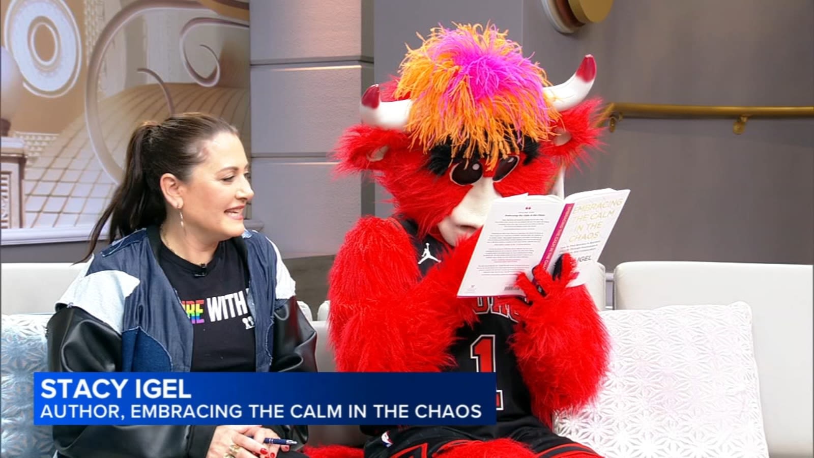 Watch Benny the Bull read a book on 'Embracing the Calm In the Chaos'