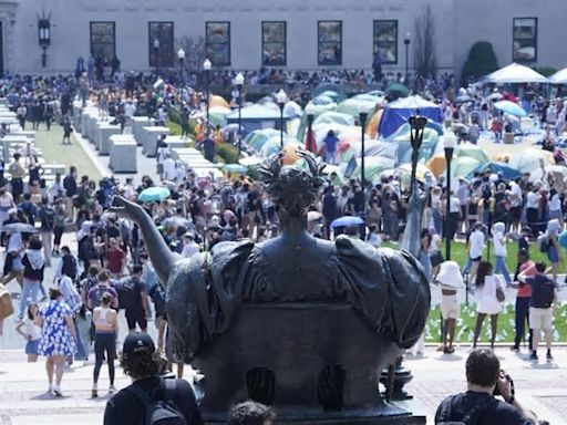 Universidad de Columbia amenaza con suspender a alumnos propalestinos