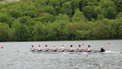 Stonington boys’ first varsity eight captures gold at state rowing championship