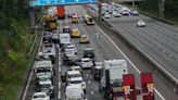 M6 crash leaves biker in Royal Stoke