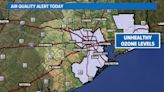 Unhealthy air quality levels expected across southeast Texas