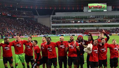 Leverkusen reach Europa League final with late comeback against Roma