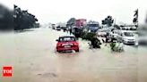 Heavy Rainfall Causes Inundation on Halol Highway and Access Restrictions at Pavagadh | Vadodara News - Times of India