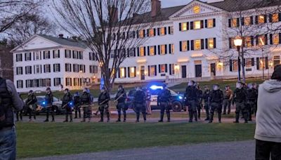 In N.H., police arrest dozens at Palestinian solidarity protests at Dartmouth and UNH