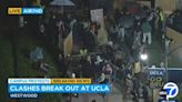 Scuffles break out among opposing protest factions at UCLA