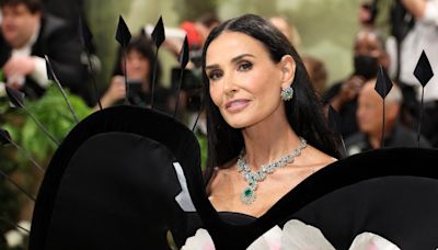 Demi Moore Is as Flawless as a Flower in 3-D Gown at 2024 Met Gala