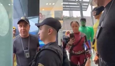 En Edomex, seguridad impidió el acceso en el cine a personas vestidas de Deadpool y Wolverine: “Tienes que dejarnos entrar” | VIDEOS