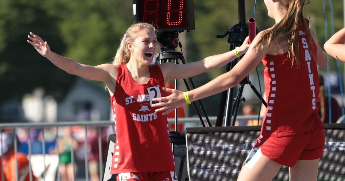 State Track and Field: Saint Ansgar girls claim second relay state title ever in 3,200 relay