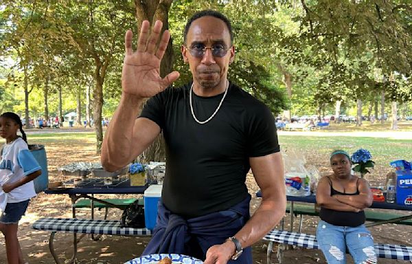 Stephen A. Smith was asked about Kamala Harris and gave us a photo worthy of the Louvre