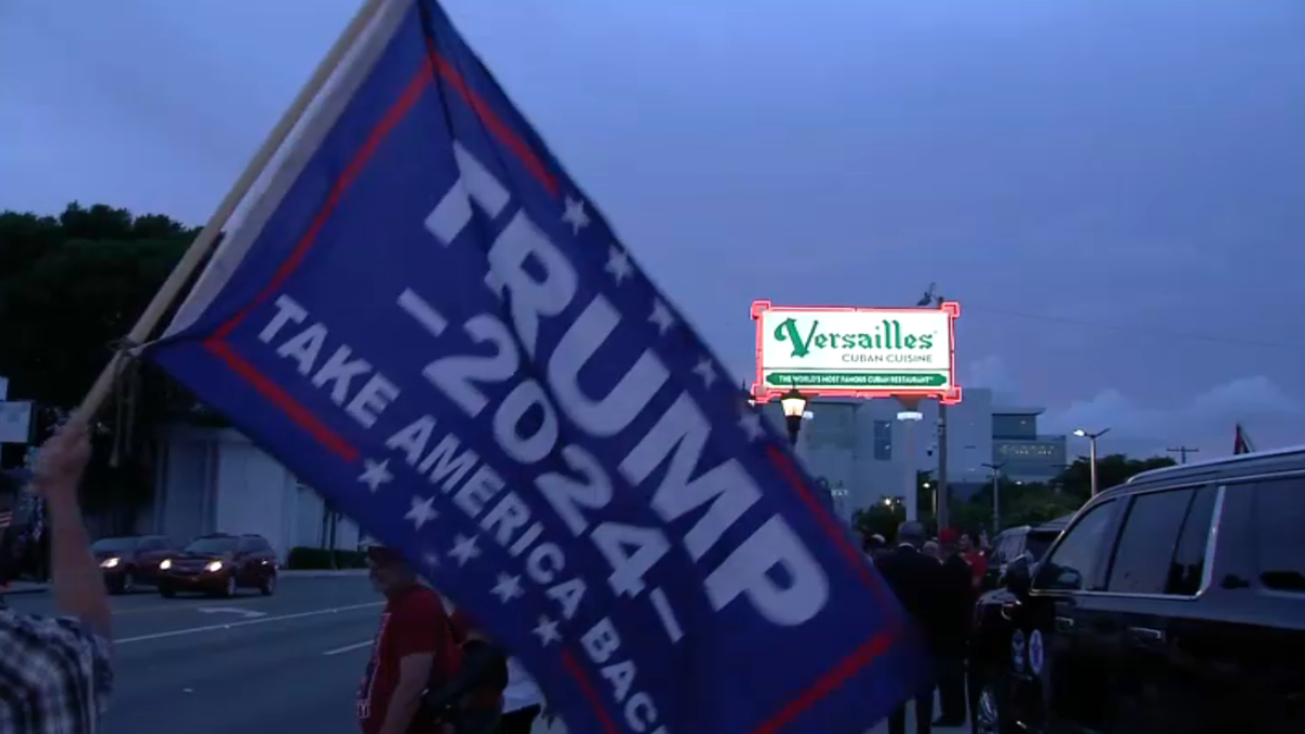 ‘Trump is alive': Trump supporters gather outside Versailles in Miami following rally attack