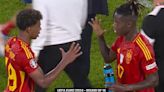 Watch brilliant moment Spain stars Yamal and Williams play rock, paper, scissors
