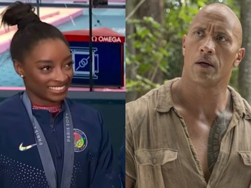 The Thoughtful Gift Dwayne Johnson Sent Simone Biles When He Found Out They Have One Big Thing In Common