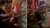 Topless tourist enrages locals with dip in 15th century fountain in Florence