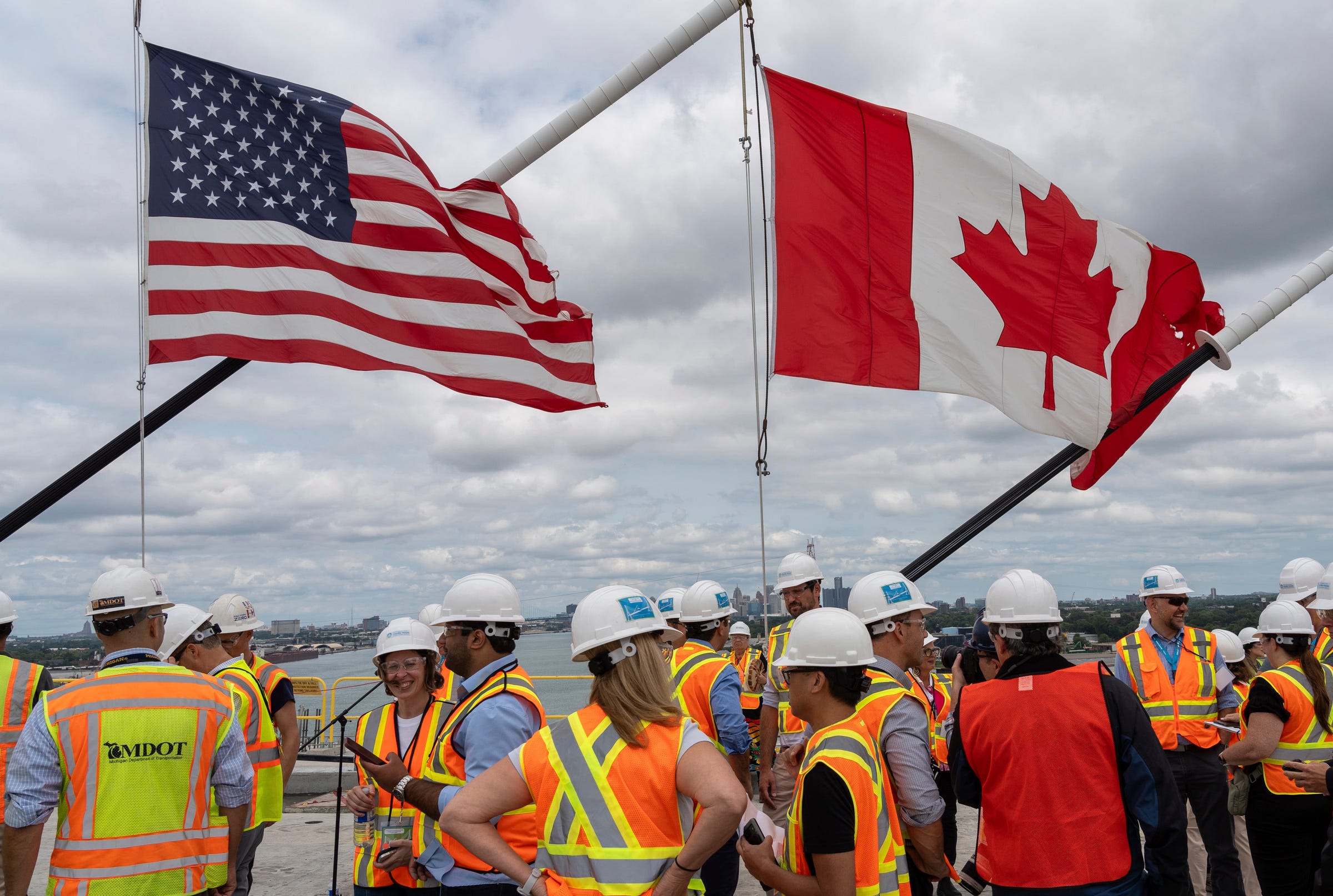 Gordie Howe International Bridge deck complete; work moves forward