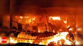 Fire engulfs textile shop in Krishnagiri, loss pegged at 12cr | Salem News - Times of India