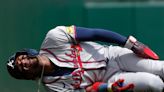 Reigning NL MVP Ronald Acuña Jr. leaves game after apparent left knee injury