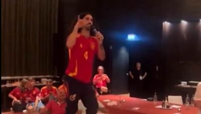 Cucurella sings rendition of own chant in Spain Euro 2024 celebrations