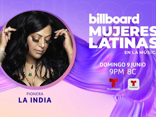 La India será honrada como “Pionera” durante Billboard Mujeres Latinas en la Música