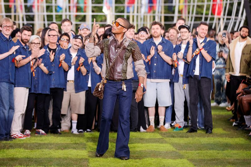 Pharrell Williams kicks off Paris Fashion Week with Louis Vuitton show at UNESCO