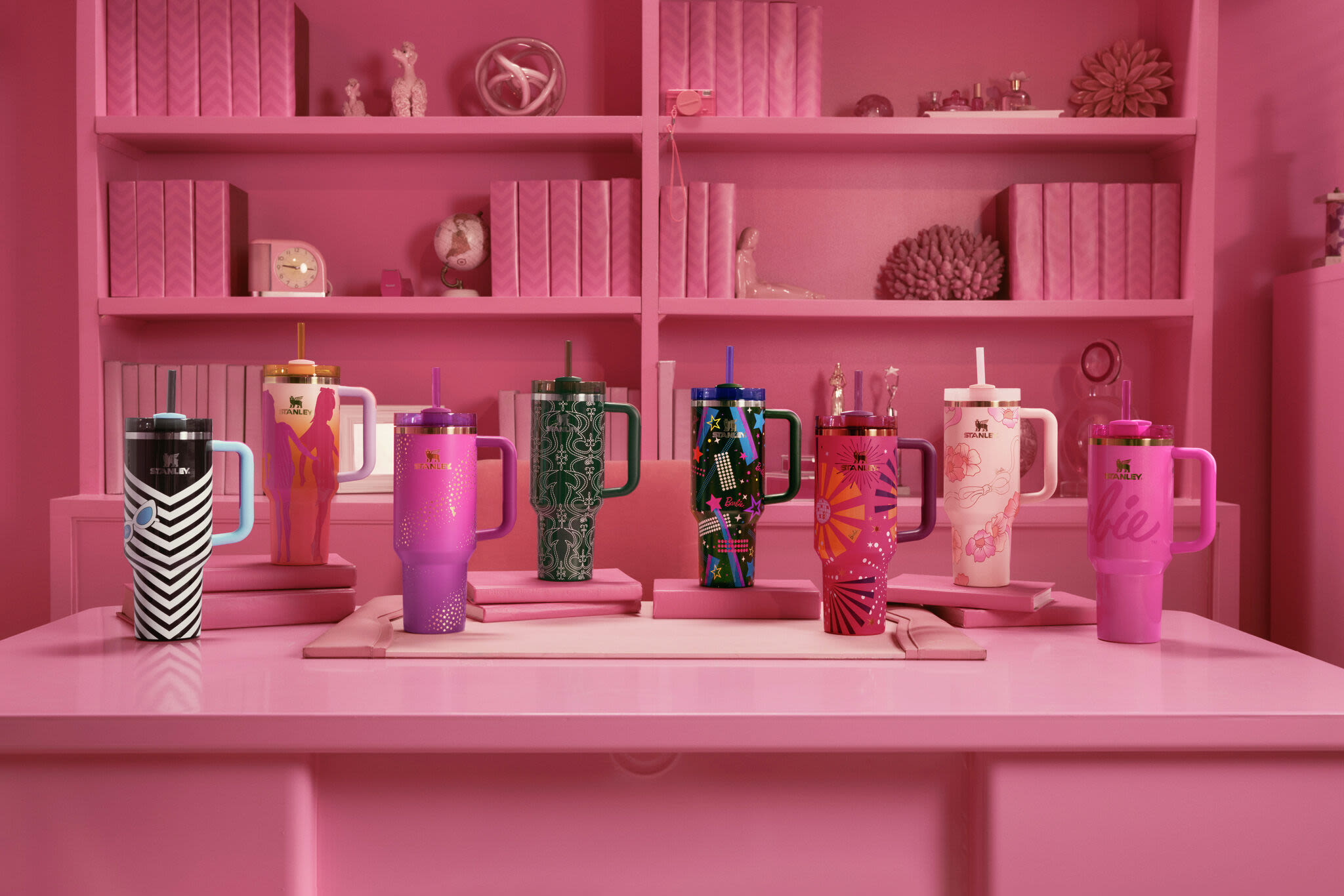 These limited edition pink Barbie x Stanley tumblers will sell out