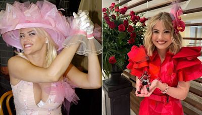 Anna Nicole Smith's daughter Dannielynn Birkhead steps out in a bold red gown at Kentucky Derby