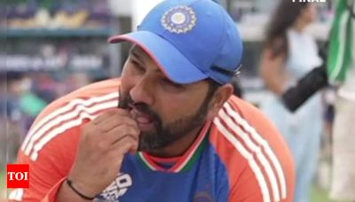 Watch: Rohit Sharma reveals why he ate a speck of soil from Barbados pitch after India's T20 World Cup victory | Cricket News - Times of India